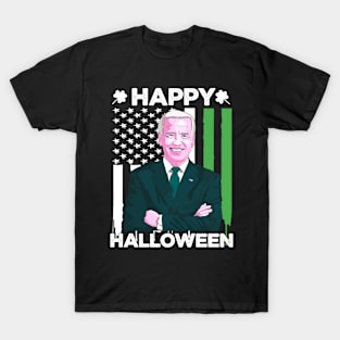 Biden St Patricks Day Happy Halloween T-Shirt